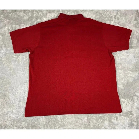 Lacoste Polo Shirt Mens US XXL Sleeve Red w Alligator Logo Casual - Picture 5 of 7
